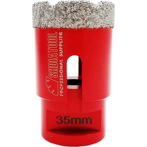 Forets diamantés de 35 mm avec filetage M14 pour le perçage à sec dans le carrelage, le granit, le marbre et la porcelaine. (1/5)