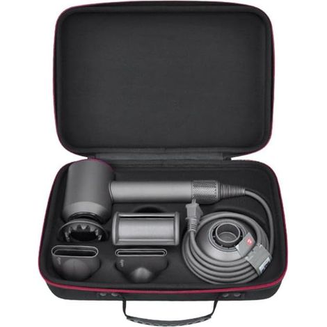 Nuova custodia da viaggio per asciugacapelli, scatola portaoggetti e organizer – Realizzata in tessuto Oxford e guscio rigido, antiurto e resistente all'acqua, compatibile con Dyson HD08