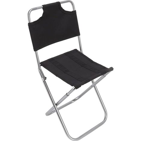 Fei Yu Tabouret pliant d\'extérieur portable Mini tabouret pliant ultra léger avec sac de rangement Convient pour la pêche, le camping, le barbecue en plein air, les voyages (34 x 23,5 x 27 cm) (1/5)