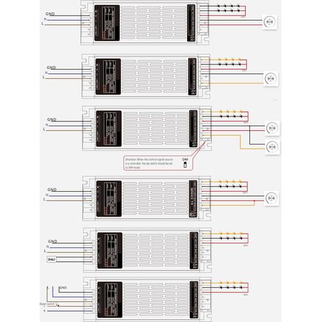 Netzteil 24V DC Dimmbar DALI/PUSH/0-10V 300 W (1/2)