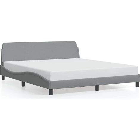 Maison Exclusive - Giroletto Dover Grigio Chiaro 180x200 cm Tessuto (1/5)