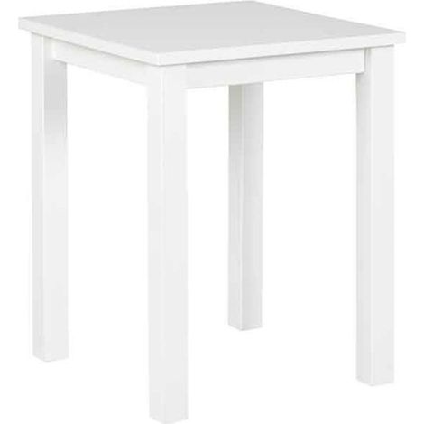 Table d'Appoint Design "Garyo" 55cm Blanc Laqué (1/5)