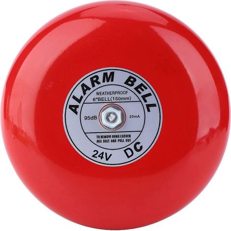 CB-6B 95dB Timbre de alarma eléctrico redondo de metal para escuelas, hogares y fábricas - DC24V (1/5)
