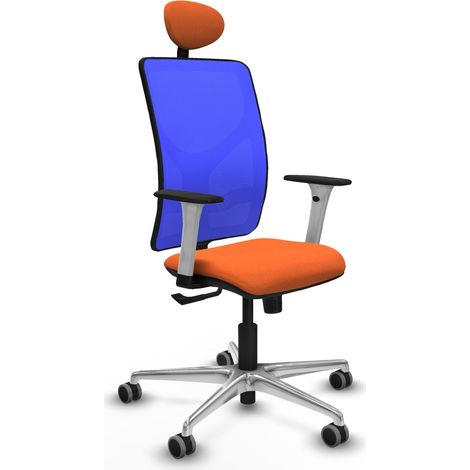 Chaise de bureau piqueras y crespo Motilla blanc support lombaire (1/2)