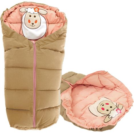 SACCO NANNA 4 IN 1 PECORA BEIGE-ROSA