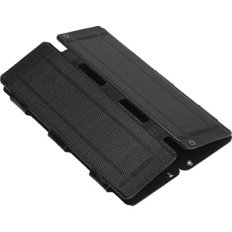 Faltbares Solarladegerät mit 14 W, zwei USB-Ausgängen (0–2,5 A, 20,5 % Wirkungsgrad), 5 V, Schwarz, für den Außenbereich (1/5)