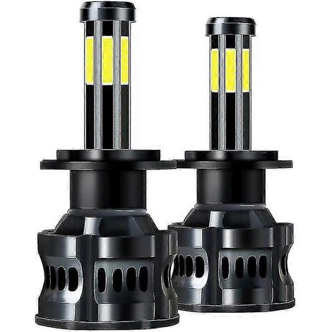 Phare de voiture 360 degrés à puce COB 8 côtés 6500k 11000lm (H7) (1/5)