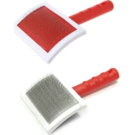 Dog smoothing brush, ideal for cleaning the coats of small, medium, and large pets. Removes matted hair and eliminates dirt and knots from the undercoat. - AquaForge