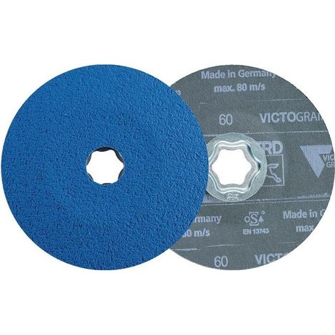 Pferd Fiberschleifscheibe CC-FS VICTOGRAIN 125mm-60 (1/4)