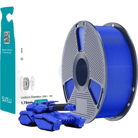 Filamento PLA ad alta fluidità, bobina da 1 kg, HS-PLA blu (1/2)
