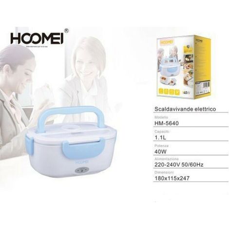 TrAdE Shop Traesio - Scaldavivande Elettrico Termico Porta Cibo Portatile Termos Alimenti Hm-5640 -