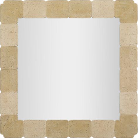 Specchio da parete in resina naturale, 90x2,5x90 cm – Quadrato stile (1/5)
