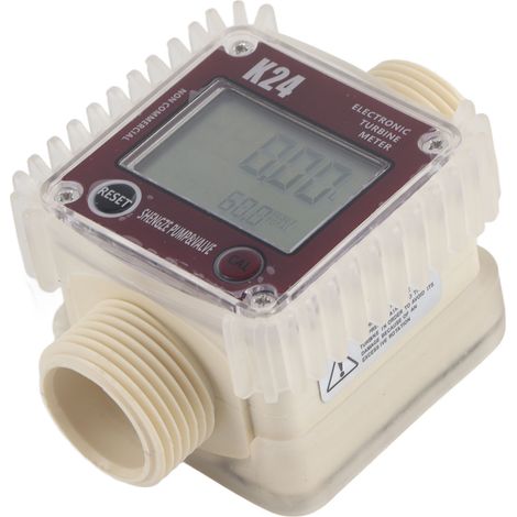 Compteur de débit diesel numérique K24 pour turbine, liquides chimiques et eau - 1 pièce (1/5)