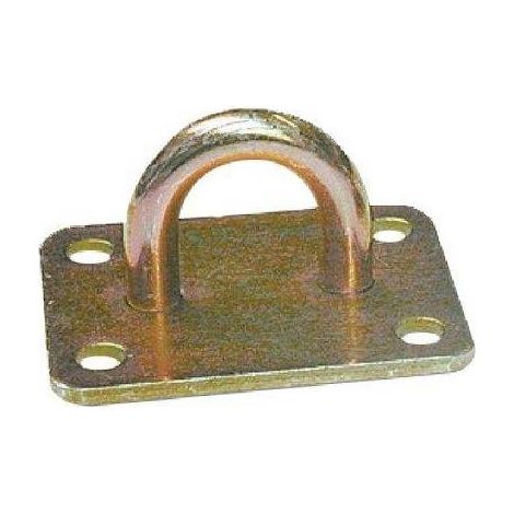 Cavallotto a maniglia tonda saldata zincato - mm.20x21 - 24 pz