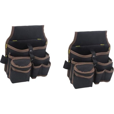 Vtizikl Organisateur d'outils  (1 pièce)Ceinture multifonctionnelle pour outils d'électricien et de jardin, rembourrée et ajustable, avec plusieurs poches (1/4)