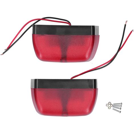 Eclairage Plaque Immatriculation Led Rouge Smd Ip65 Universel Pour Remorque Camion Suv 12-24V Lot De 2 (1/5)