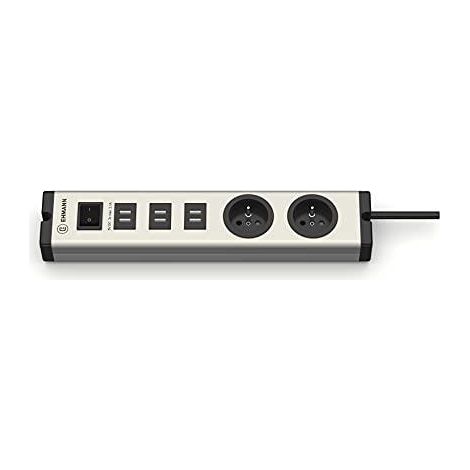 Ehmann 0601x0e02203303 regleta negra 8 tomas USB