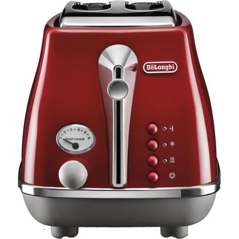 Delonghi Icona Capitals grille-pain rouge 2 fentes 900 W (1/5)
