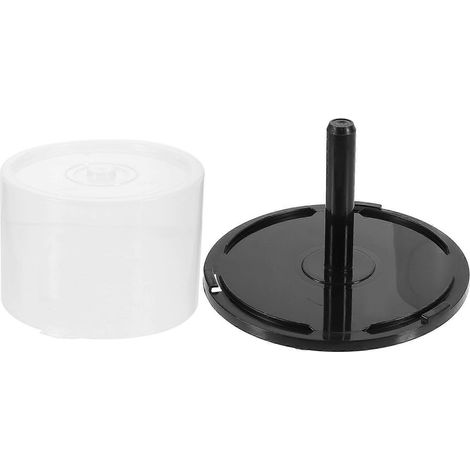 Lot de 2 seaux de rangement vides pour CD et DVD, porte-DVD portables-13.90X13.90X9.10CM-As Shwon (1/4)
