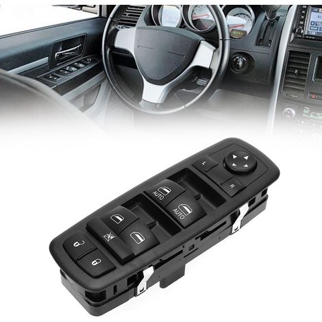 Interruttore principale alzacristalli elettrico lato guidatore sinistro per DODGE/CHRYSLER - Modello 04602535AI, nero, facile installazione (1/5)