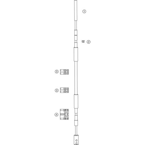 Hautau Flexibles Gestänge Primat-FL 190 Länge 1250mm, EV1