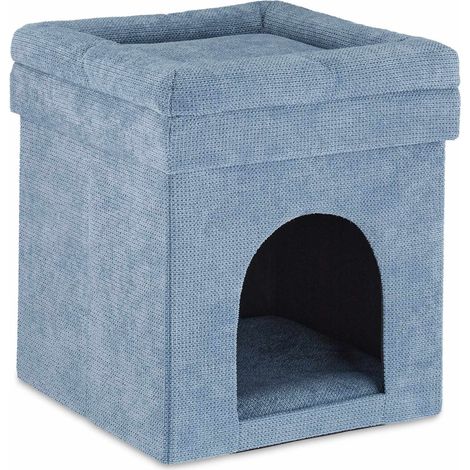 Sgabello per gatti da grotta in grigio