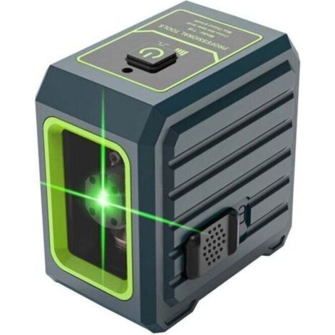 Green laser level with automatic leveling and manual mode, 30m pulse mode, 4 brightness levels (1/4)
