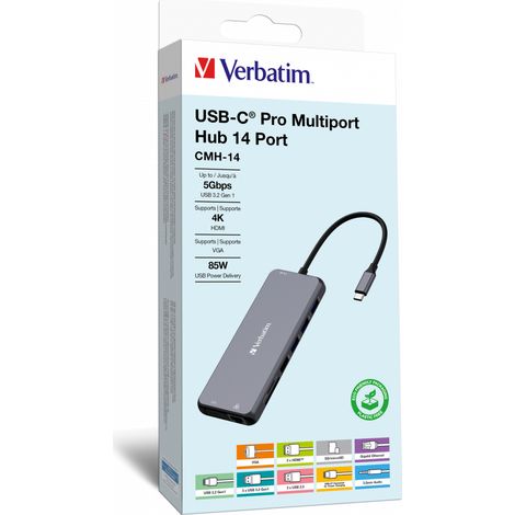 VERBATIM USB-C Pro Multiport Hub CMH-14 (1/4)