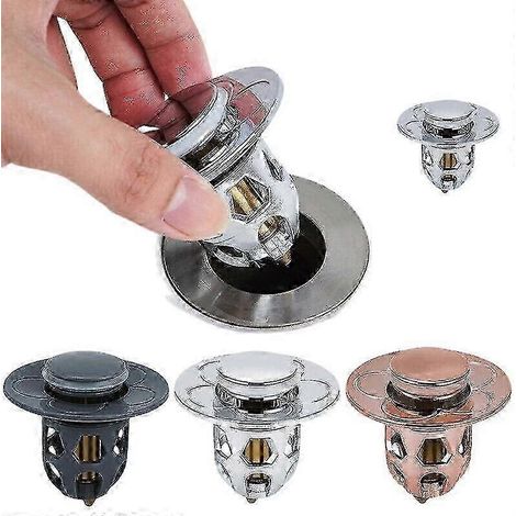 Bouchon de lavabo universel avec filtre anti-retournement. (1/3)