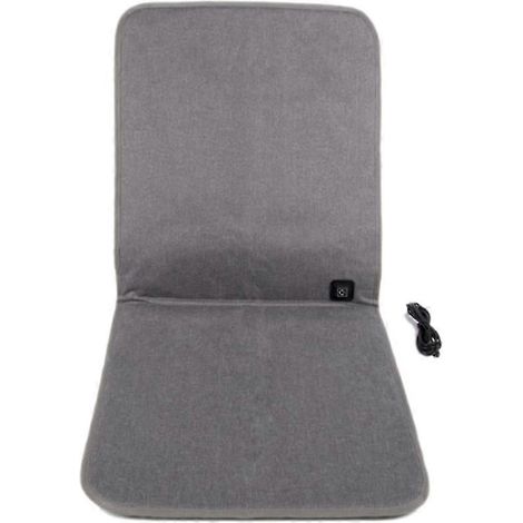 Coussin de siège chauffant USB 90 x 43 cm, imperméable et doté de 3 niveaux de température, idéal pour la voiture, le bureau et l'extérieur - JXLGV (1/5)