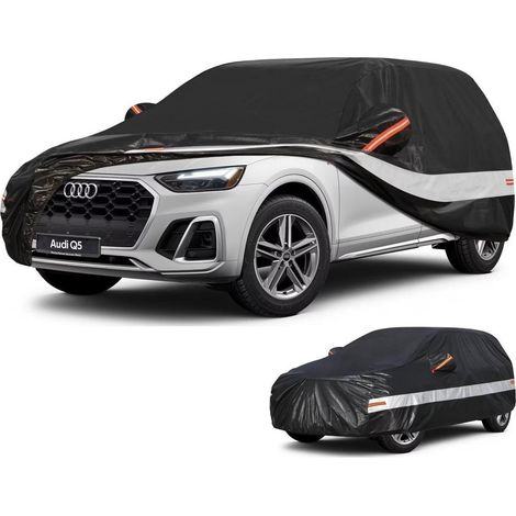 Autoabdeckung SUV 10 Schichten 100% Wasserdicht für Audi Q5 (2008-2025) Schwarz (1/5)