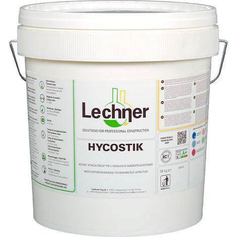 HYCOSTIK 5KG Adesivo collante attacca e stacca ideale per pavimenti in pvc e cushion (consumo 100g/mq)