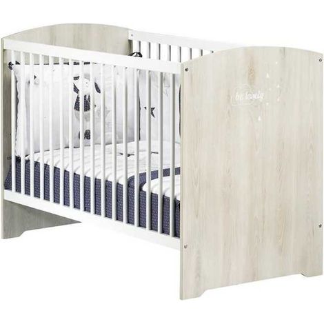 Sauthon SM031 Babybett 120x60 cm Esche grau-weiß (1/3)