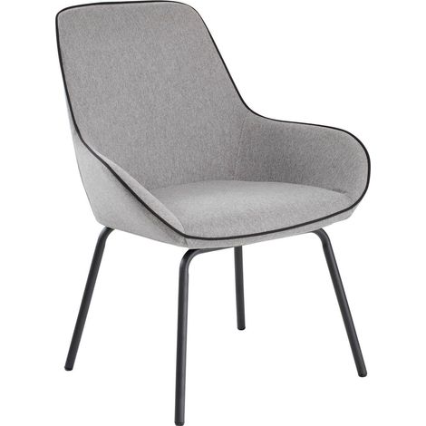 Sedia Arpaia, Sedute sala da attesa per ufficio, Seduta ergonomica da attesa, 66x59h90 cm, Grigio
