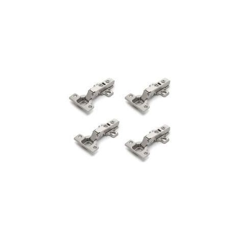 Set di 4 cerniere per ante di armadi e mobili, con angoli arrotondati, chiusura ammortizzata, non richiedono fessura, facili da installare. (1/5)