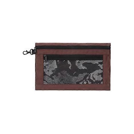 Braune Mini-Werkzeugtasche aus Oxford-Gewebe mit Werkzeugorganizer, 30,5 x 19,5 cm, geeignet für Elektrowerkzeuge, Werkzeugsets und Wartungswerkzeuge.