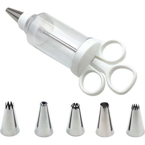 Kit de décoration de gâteaux (incluant un assortiment de douilles) — Ensemble d'outils de décoration en acier inoxydable — Kit créatif pour la décoration de cupcakes (1/4)