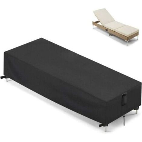 Housse pour Transat Jardin Housse de Chaise Longue de Jardin Housse de Protection Transat Bain de Soleil Extérieur Anti UV Housse de protection pour Chaise Longue( 210 x 75 x 30 cm) (1/4)