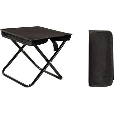 Sgabello da campeggio pieghevole e portatile, mini sedile leggero per viaggi, escursioni, pesca, giardinaggio, cricket, spiaggia, con borsa per il trasporto.