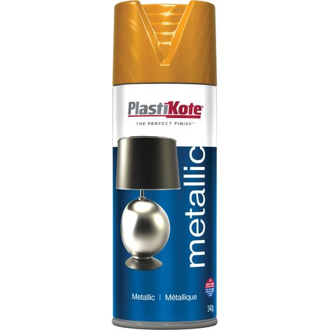 PlastiKote Metallic Spray Copper 400ml - Durable Copper Finish for Crafts and Repairs (1/2)