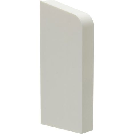 Primo Rohrverkleidung Endstück links weiß 110 mm
