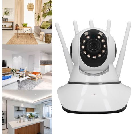 Caméra de surveillance de sécurité infrarouge sans fil à vision nocturne avec cinq antennes et tête chauve oscillante (1/5)