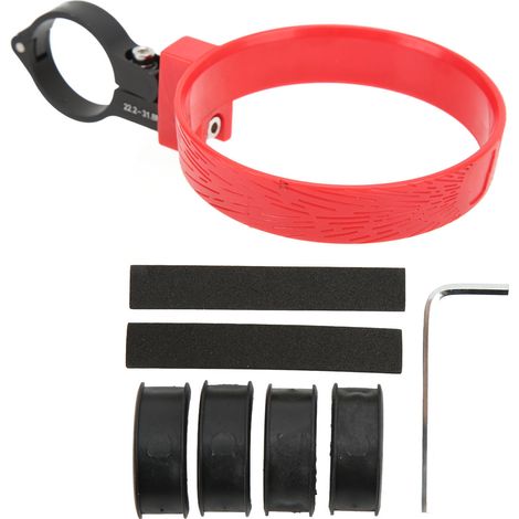 Aluminium-Lenkerbecherhalter für Fahrräder, Kaffee-/Teebecherhalter, rote Fahrradbefestigung (1/5)