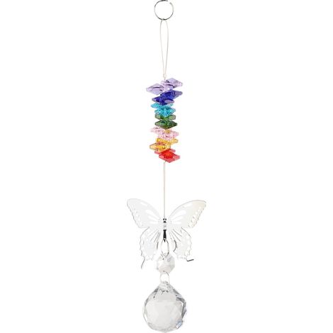 Prisme En Cristal Suspendu Fait Main Décoration Fenêtre Lumière Arc-En-Ciel Pour Lustre Maison Lot De 1 (1/5)