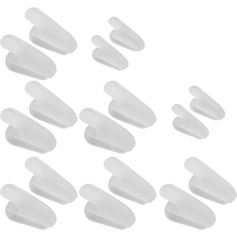 8 Correcteurs d'orteils en gel souple pour hallux valgus, alignement et soulagement des douleurs (1/5)