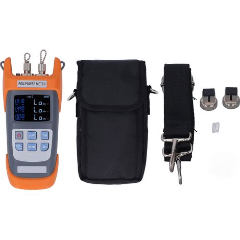 Compteur de puissance à Fiber optique 1310 1490 1550nm, ABS portatif PON avec adaptateur FC SC (1/5)