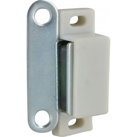Magnetschnäpper weiß 2kg, 46x16x15 mm, 2 Stück
