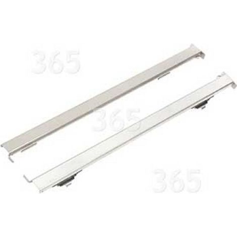 Glissières télescopiques gauche et droite pour four – Longueur 380 à 650 mm – Largeur 22 mm – Compatible avec Whirlpool et marques (1/2)
