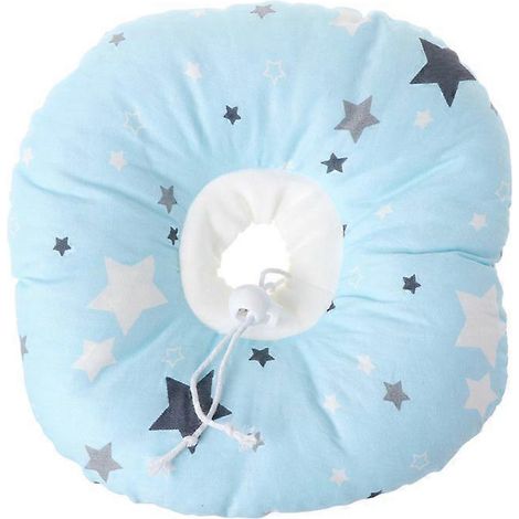 Collier de récupération doux pour chat, cône protecteur ajustable XS bleu, collier anti- léchage mignon pour animaux