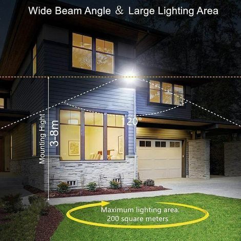 Leistungsstarker 100-W-LED-Fluter für den Außenbereich, 6500 K, 10000 Lumen, wasserdicht (IP67), LED-Außenstrahler für Terrasse, Garten, Garage, Platz (1/4)